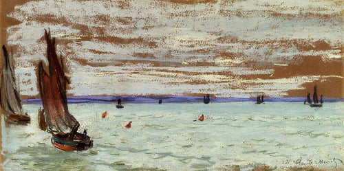 Mar aberto (Claude Monet) - Reprodução com Qualidade Museu