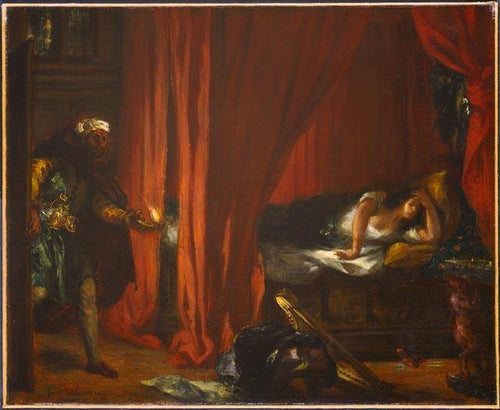 Otelo e Desdêmona (Eugene Delacroix) - Reprodução com Qualidade Museu