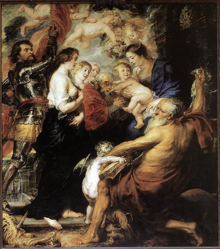 Nossa Senhora com os Santos (Peter Paul Rubens) - Reprodução com Qualidade Museu