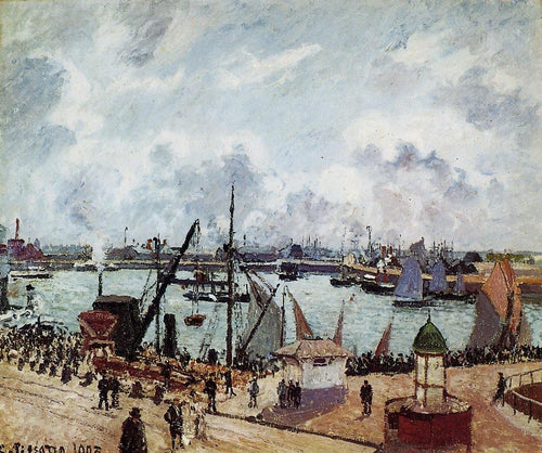 Porto Exterior de Le Havre (Camille Pissarro) - Reprodução com Qualidade Museu