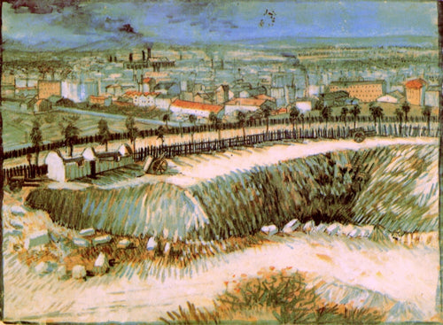 Nos arredores de Paris, perto de Montmartre (Vincent Van Gogh) - Reprodução com Qualidade Museu