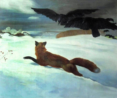 Fox Hunt (Winslow Homer) - Reprodução com Qualidade Museu