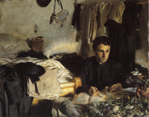 Padre Sebastiano (John Singer Sargent) - Reprodução com Qualidade Museu