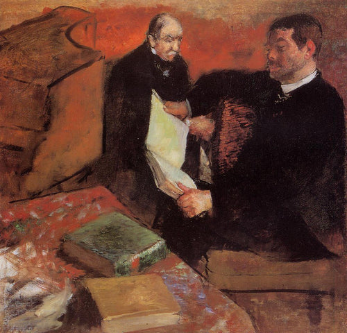 Pai Pagão e Degas (Edgar Degas) - Reprodução com Qualidade Museu