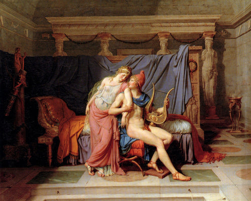 Paris e Helen (Jacques-Louis David) - Reprodução com Qualidade Museu