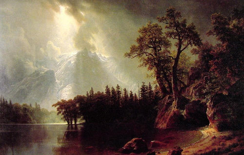 Tempestade passando sobre a Sierra Nevada (Albert Bierstadt) - Reprodução com Qualidade Museu