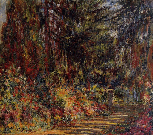 Caminho em Giverny (Claude Monet) - Reprodução com Qualidade Museu