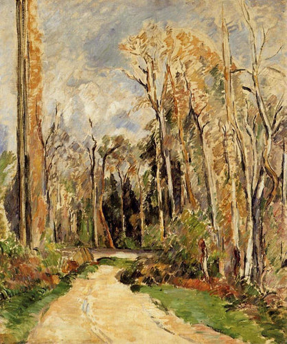 Caminho na entrada da floresta (Paul Cézanne) - Reprodução com Qualidade Museu