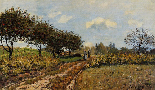 Caminho no país (Alfred Sisley) - Reprodução com Qualidade Museu