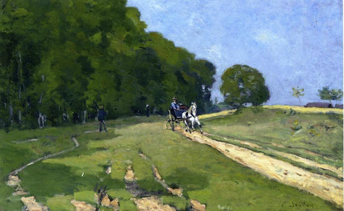 Caminho perto do Parc De Courances (Alfred Sisley) - Reprodução com Qualidade Museu