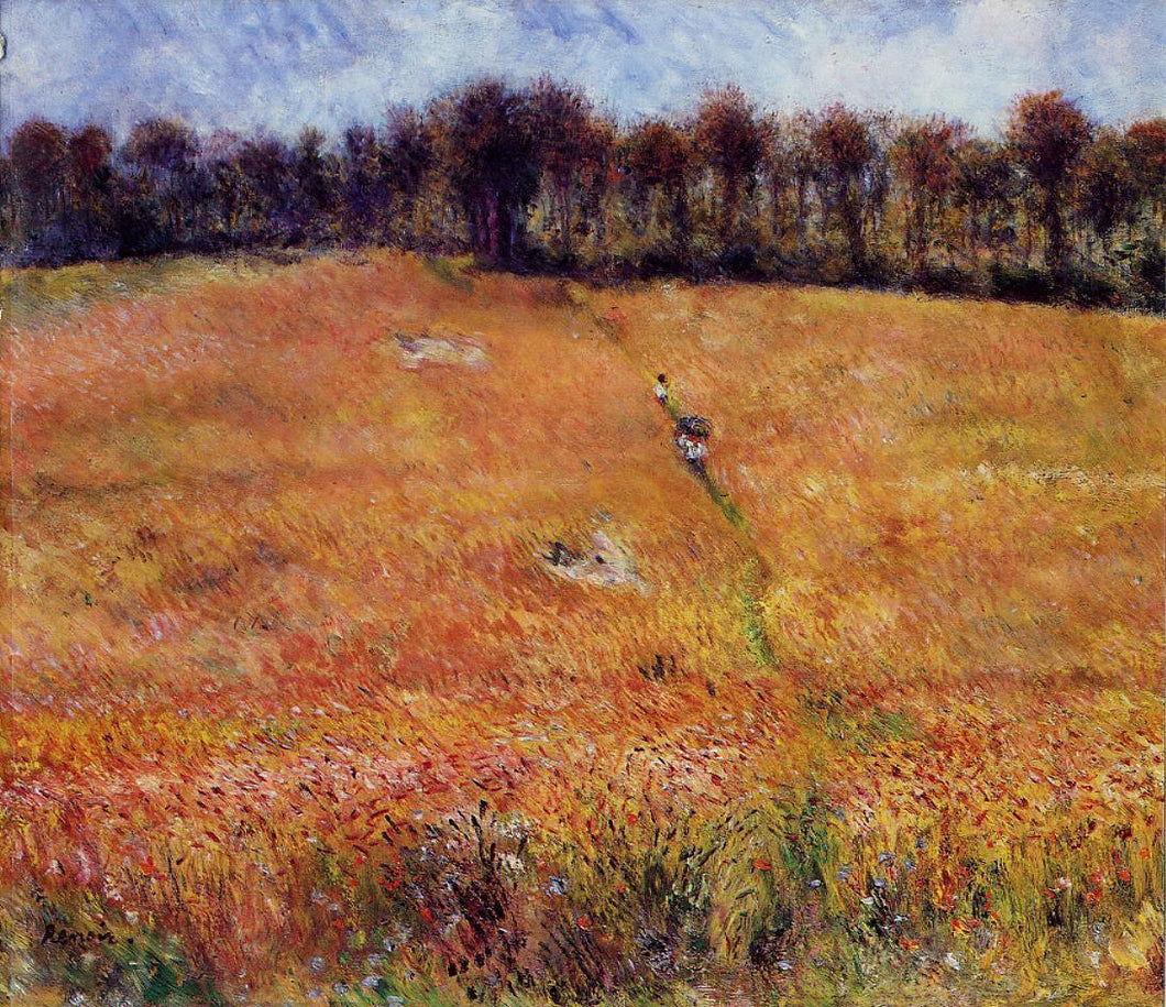 Caminho pela grama alta (Pierre-Auguste Renoir) - Reprodução com Qualidade Museu