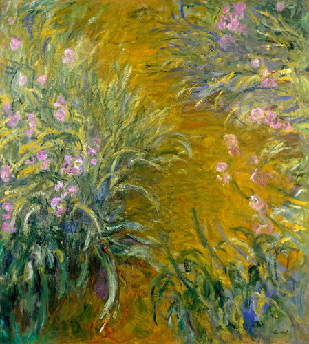 Caminho através das íris (Claude Monet) - Reprodução com Qualidade Museu