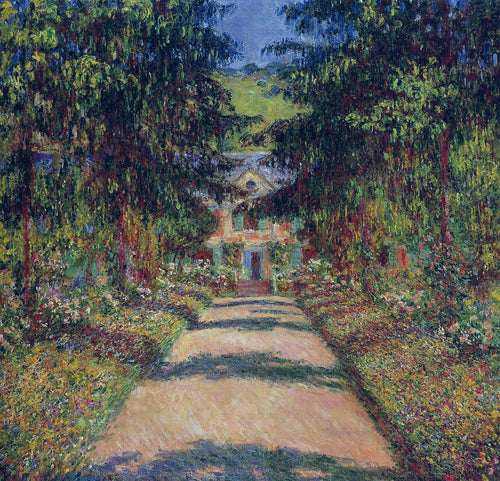 Caminho no Jardim Monets em Giverny (Claude Monet) - Reprodução com Qualidade Museu