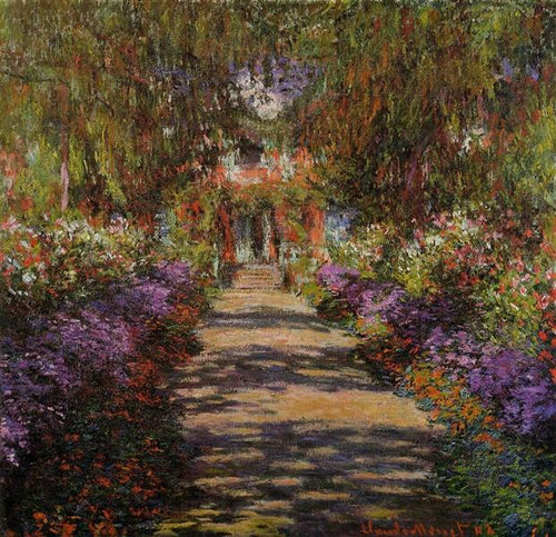 Caminho do jardim (Claude Monet) - Reprodução com Qualidade Museu