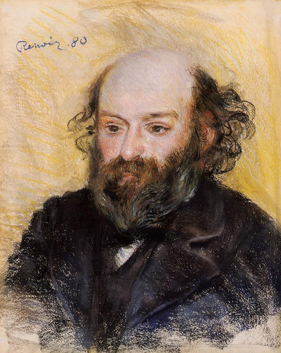 Paul Cézanne (Pierre-Auguste Renoir) - Reprodução com Qualidade Museu