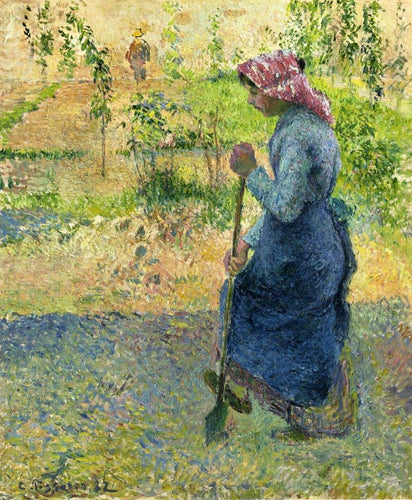 Estudo de um camponês ao ar livre (Camille Pissarro) - Reprodução com Qualidade Museu