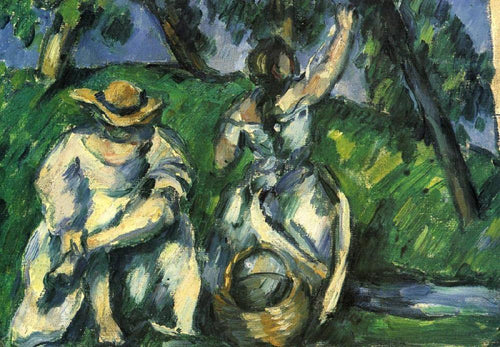 Apanhador de frutas (Paul Cézanne) - Reprodução com Qualidade Museu