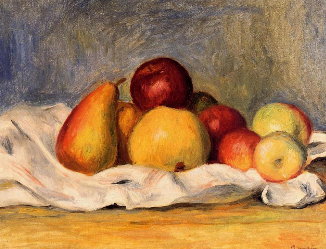 Peras e maçãs (Pierre-Auguste Renoir) - Reprodução com Qualidade Museu