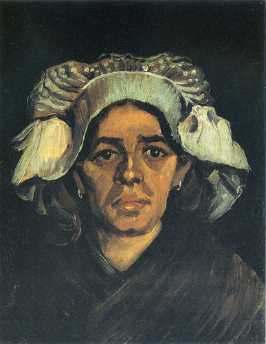 Retrato de mulher camponesa de Gordina De Groot (Vincent Van Gogh) - Reprodução com Qualidade Museu