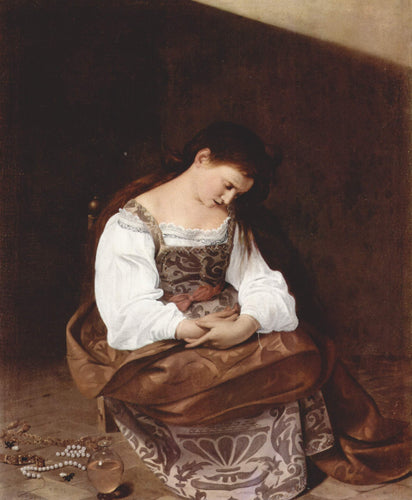 Maria magdalena (Caravaggio) - Reprodução com Qualidade Museu