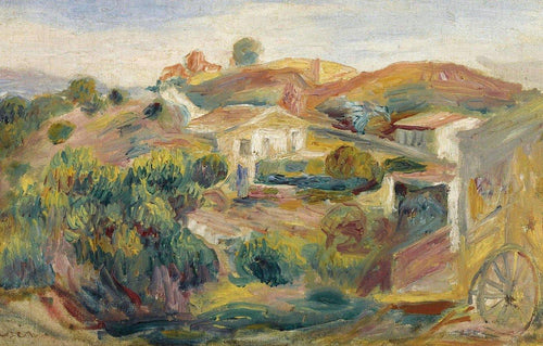 Paisagem com casa (Pierre-Auguste Renoir) - Reprodução com Qualidade Museu