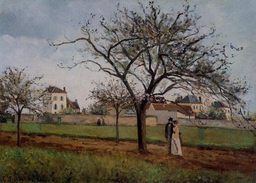 Pere Galliens House em Pontoise (Camille Pissarro) - Reprodução com Qualidade Museu