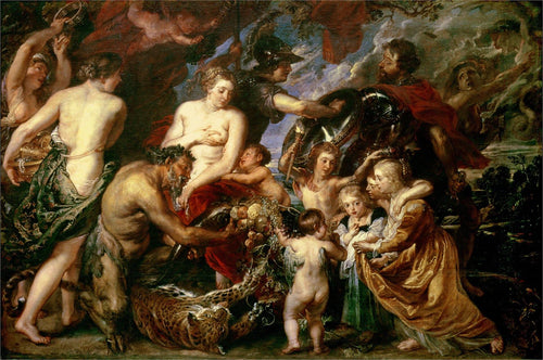 Minerva protege Pax de Marte - paz e guerra (Peter Paul Rubens) - Reprodução com Qualidade Museu