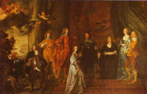 Philip, 4º conde de Pembroke e sua família (Anthony van Dyck) - Reprodução com Qualidade Museu