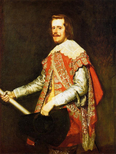Filipe IV, Rei da Espanha (Diego velázquez) - Reprodução com Qualidade Museu