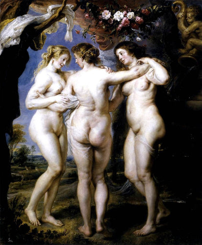 As três graças (Peter Paul Rubens) - Reprodução com Qualidade Museu