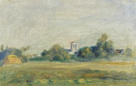 Clocher Dessoyes (Pierre-Auguste Renoir) - Reprodução com Qualidade Museu