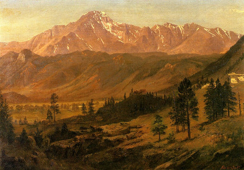 Pikes Peak (Albert Bierstadt) - Reprodução com Qualidade Museu