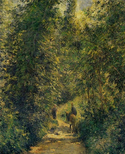 Caminho sob as árvores, verão (Camille Pissarro) - Reprodução com Qualidade Museu