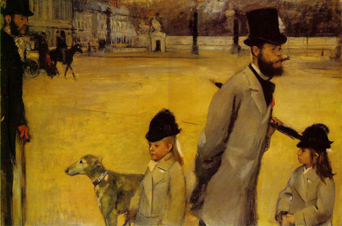 Place De La Concorde (Edgar Degas) - Reprodução com Qualidade Museu