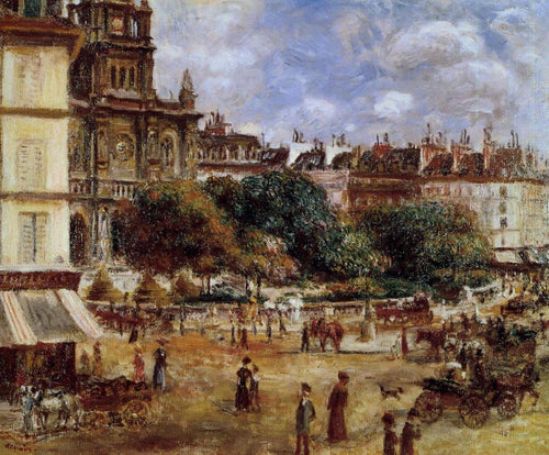 Place De La Trinite (Pierre-Auguste Renoir) - Reprodução com Qualidade Museu