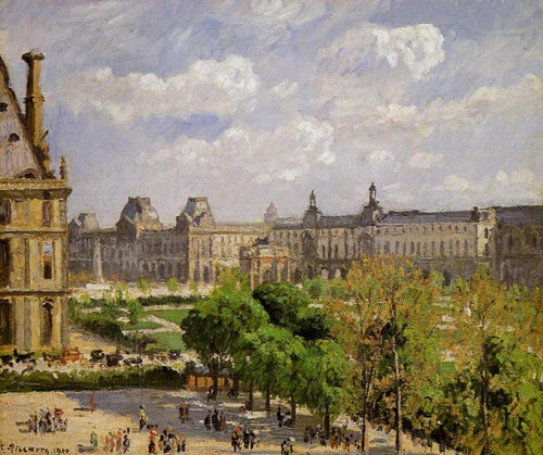 Place du Carrousel, Jardins das Tulherias (Camille Pissarro) - Reprodução com Qualidade Museu