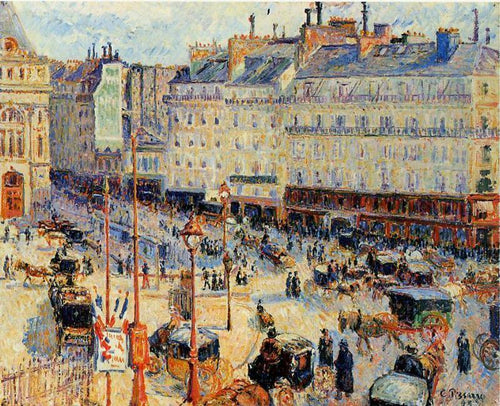 Place du Havre, Paris (Camille Pissarro) - Reprodução com Qualidade Museu