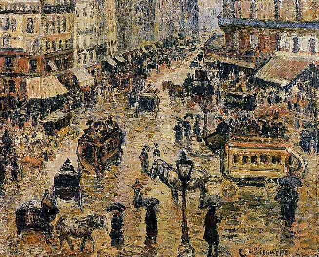 Place du Havre, Paris (Camille Pissarro) - Reprodução com Qualidade Museu
