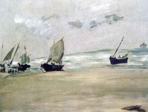 Maré Baixa em Berck (Edouard Manet) - Reprodução com Qualidade Museu