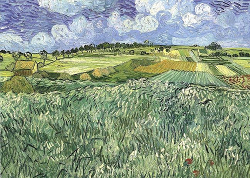 Plain Near Auvers (Vincent Van Gogh) - Reprodução com Qualidade Museu