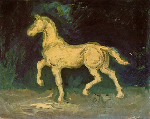 Estatueta de gesso de um cavalo (Vincent Van Gogh) - Reprodução com Qualidade Museu