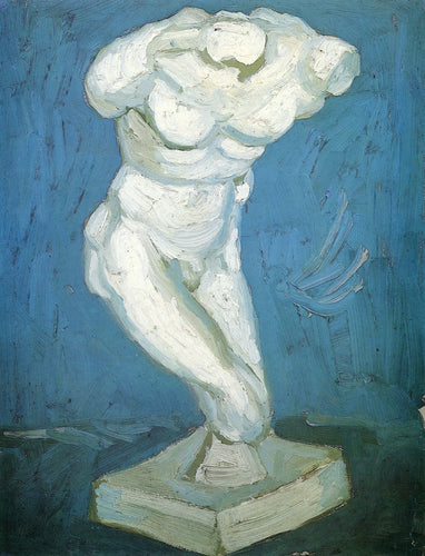 Estatueta de gesso de um torso masculino (Vincent Van Gogh) - Reprodução com Qualidade Museu