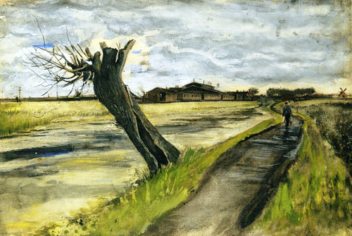 Pollard Willow (Vincent Van Gogh) - Reprodução com Qualidade Museu