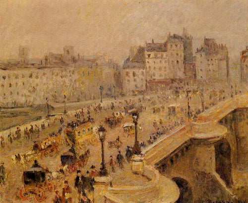 Pont Neuf Fog (Camille Pissarro) - Reprodução com Qualidade Museu