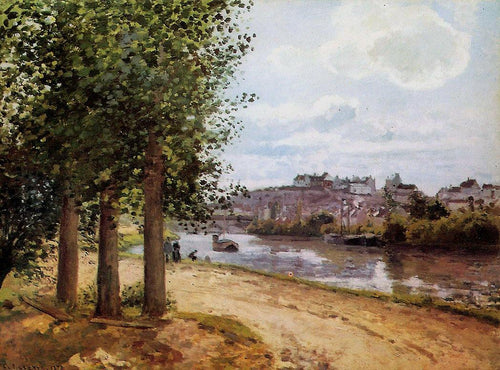 Pontoise, Banks Of The Oise (Camille Pissarro) - Reprodução com Qualidade Museu