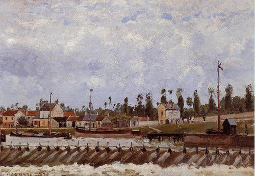 Pontoise Dam (Camille Pissarro) - Reprodução com Qualidade Museu