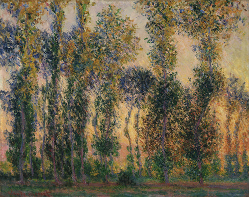 Choupos em Giverny (Claude Monet) - Reprodução com Qualidade Museu