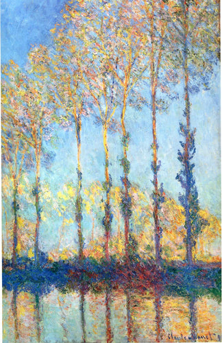 Choupos nas margens do Epte (Claude Monet) - Reprodução com Qualidade Museu