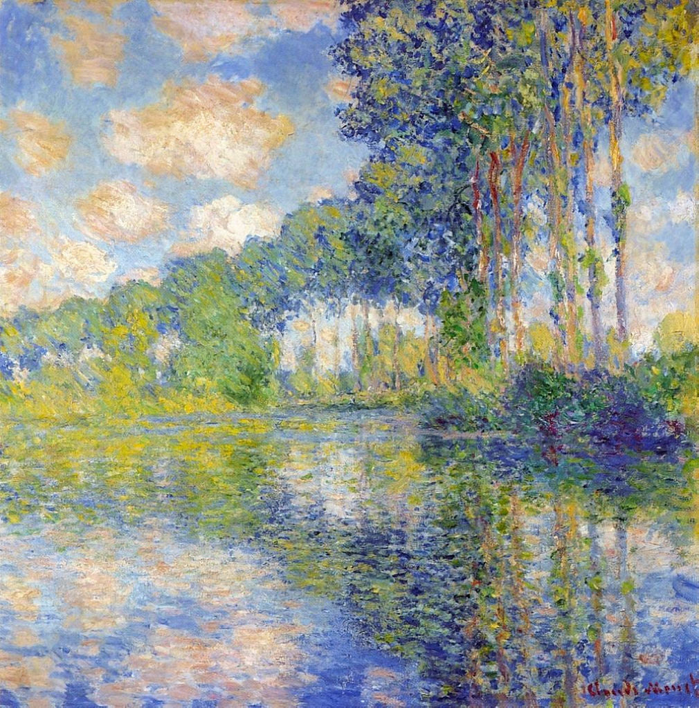 Poplars On The Epte (Claude Monet) - Reprodução com Qualidade Museu