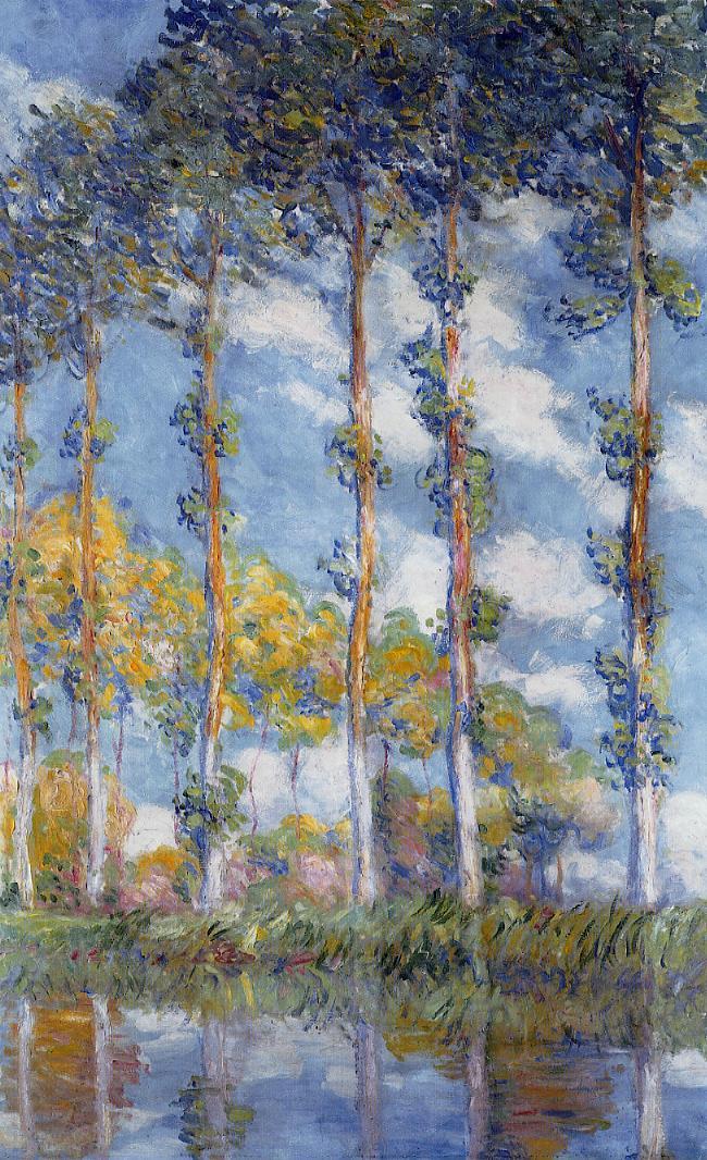 Choupos (Claude Monet) - Reprodução com Qualidade Museu